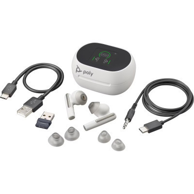 Наушники Poly Voyager Free 60+ Earbuds + BT700A + TSCHC White (7Y8G5AA) Винница - изображение 6