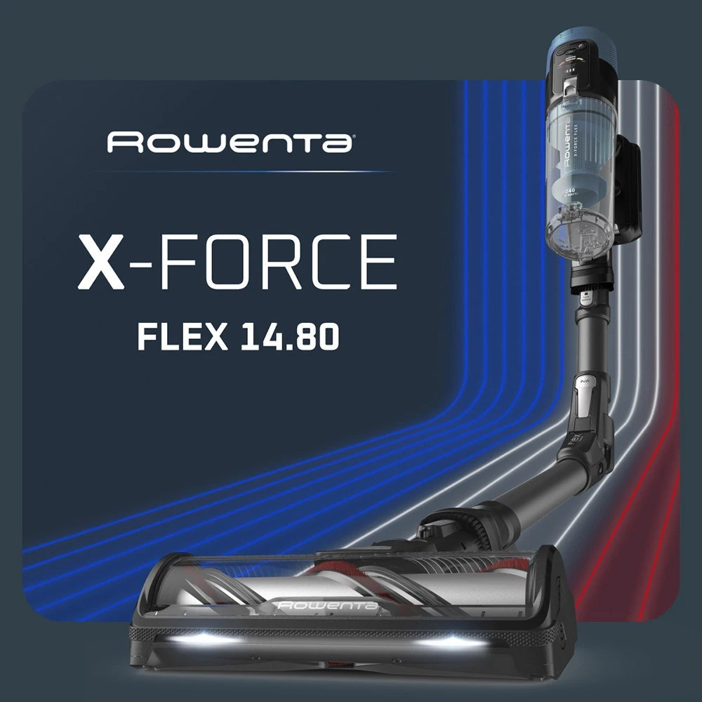 Аккумуляторний пилосос Rowenta X-Force Flex 14.80 Animal Aqua RH9BC1WO ( Синій ) Харків - фото 8