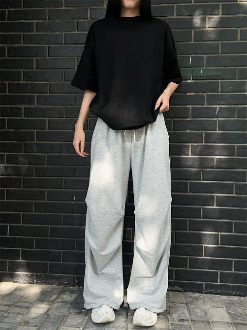 Жіночі стильні оверсайз штани двонитка Одеса - фото 2