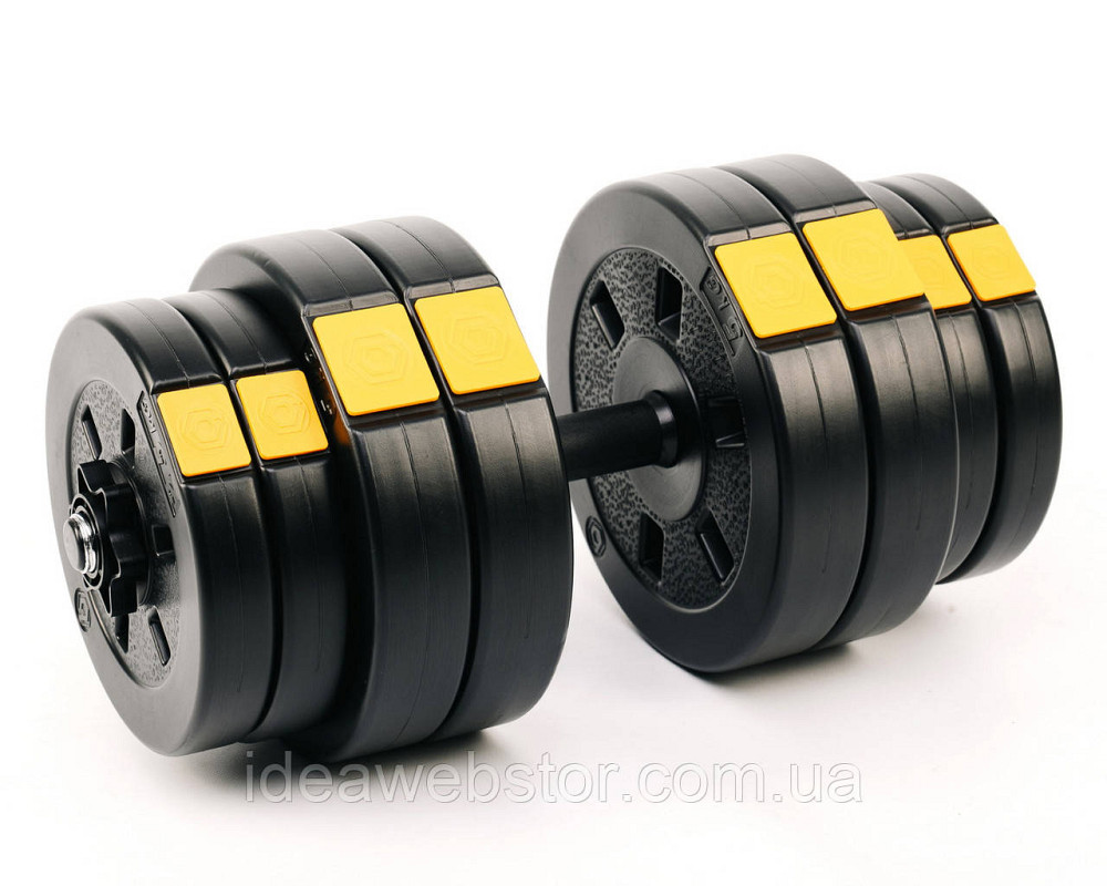 Гантелі розбірні Besport PowerPro 2х31 кг набір із дисками та грифами для силових тренувань удома та в тренажерному залі Київ - фото 10