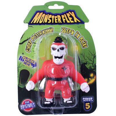 Антистрес Monster Flex Розтягуюча іграшка Череп каратист (90006_Череп_каратист(5)) Вінниця - фото 2