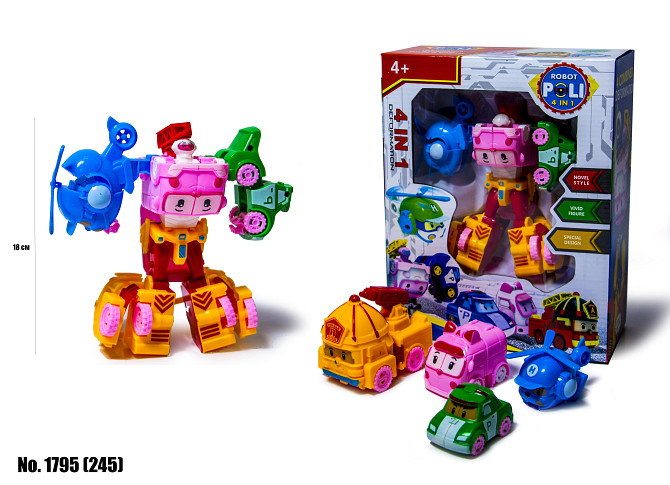 Робот-трансформер 4 в 1 Робокар Полли Robocar Poli, код 1795 Одесса - изображение 2