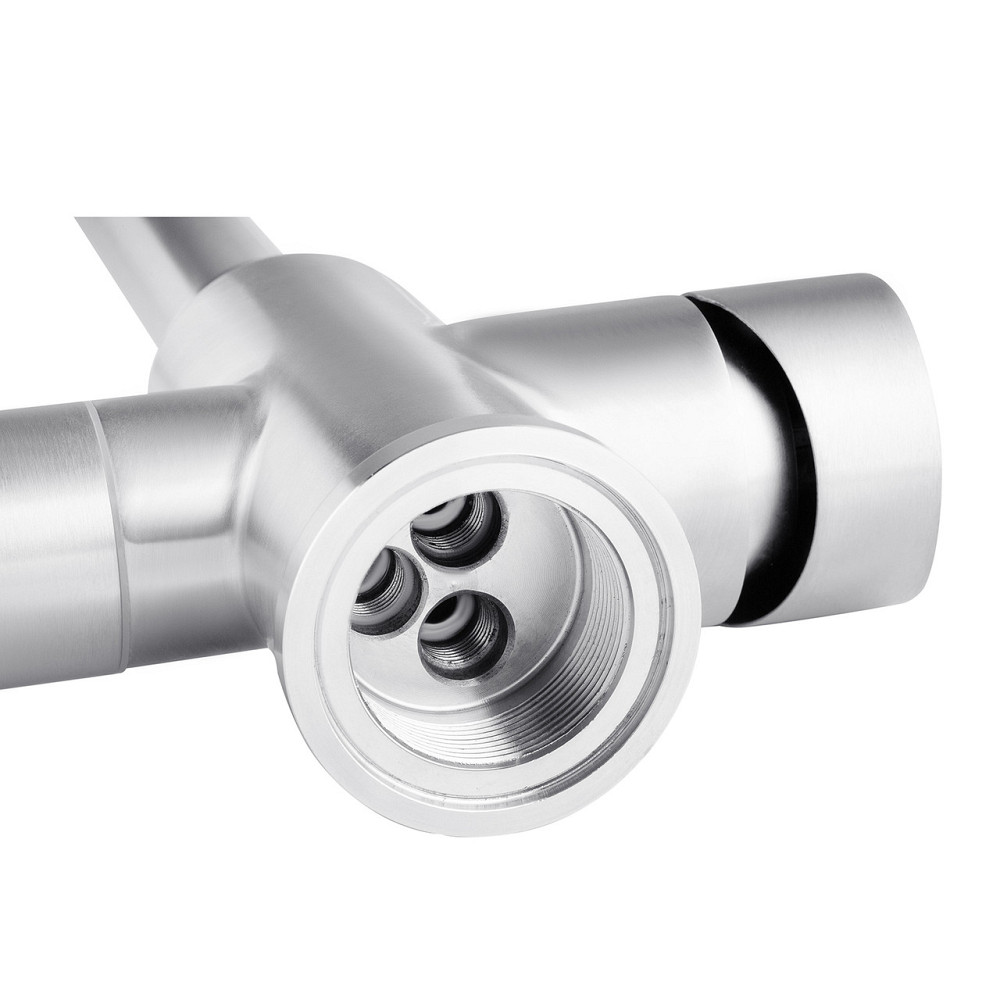 Змішувач для кухні з підключенням до фільтра Kroner KRP Edelstahl Klassisch - ESG038 сатин Київ - фото 7