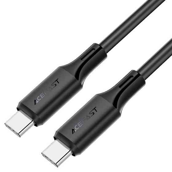 Кабель ACEFAST C17-03 USB-C to USB-C silicone charging data cable Black Одесса