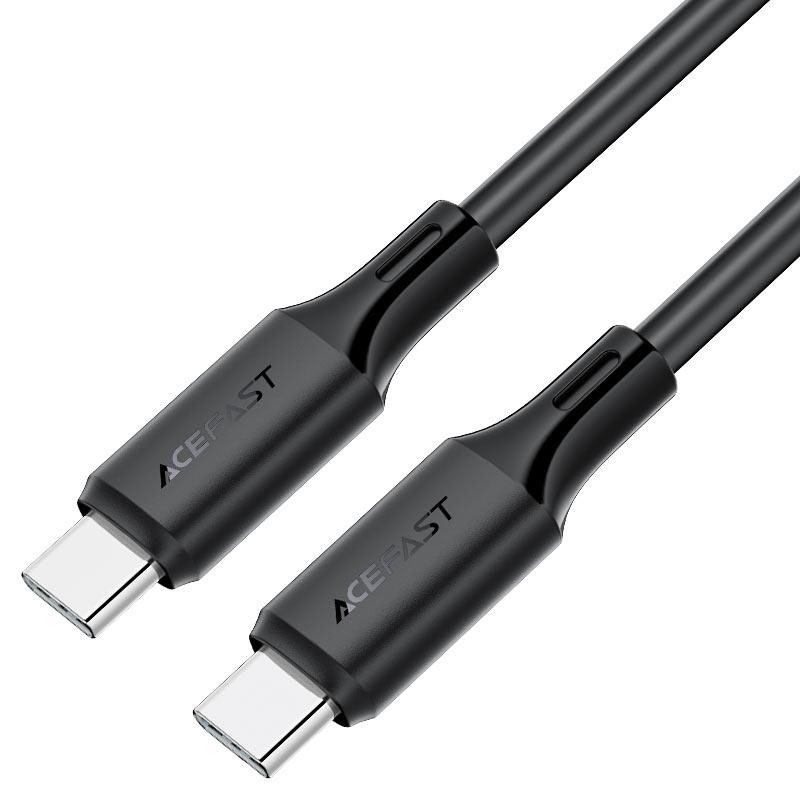 Кабель ACEFAST C17-03 USB-C to USB-C silicone charging data cable Black Одесса - изображение 1