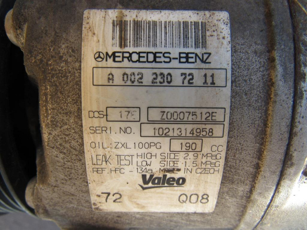 Компресор кондиціонера Mercedes Sprinter 2.1 cdi 2011-2014 Ковель - фото 4