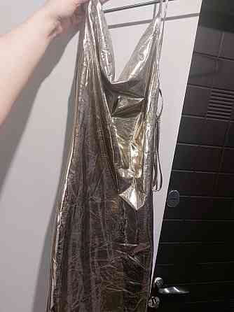 Платье в пол блестящее женское золотистый Киев