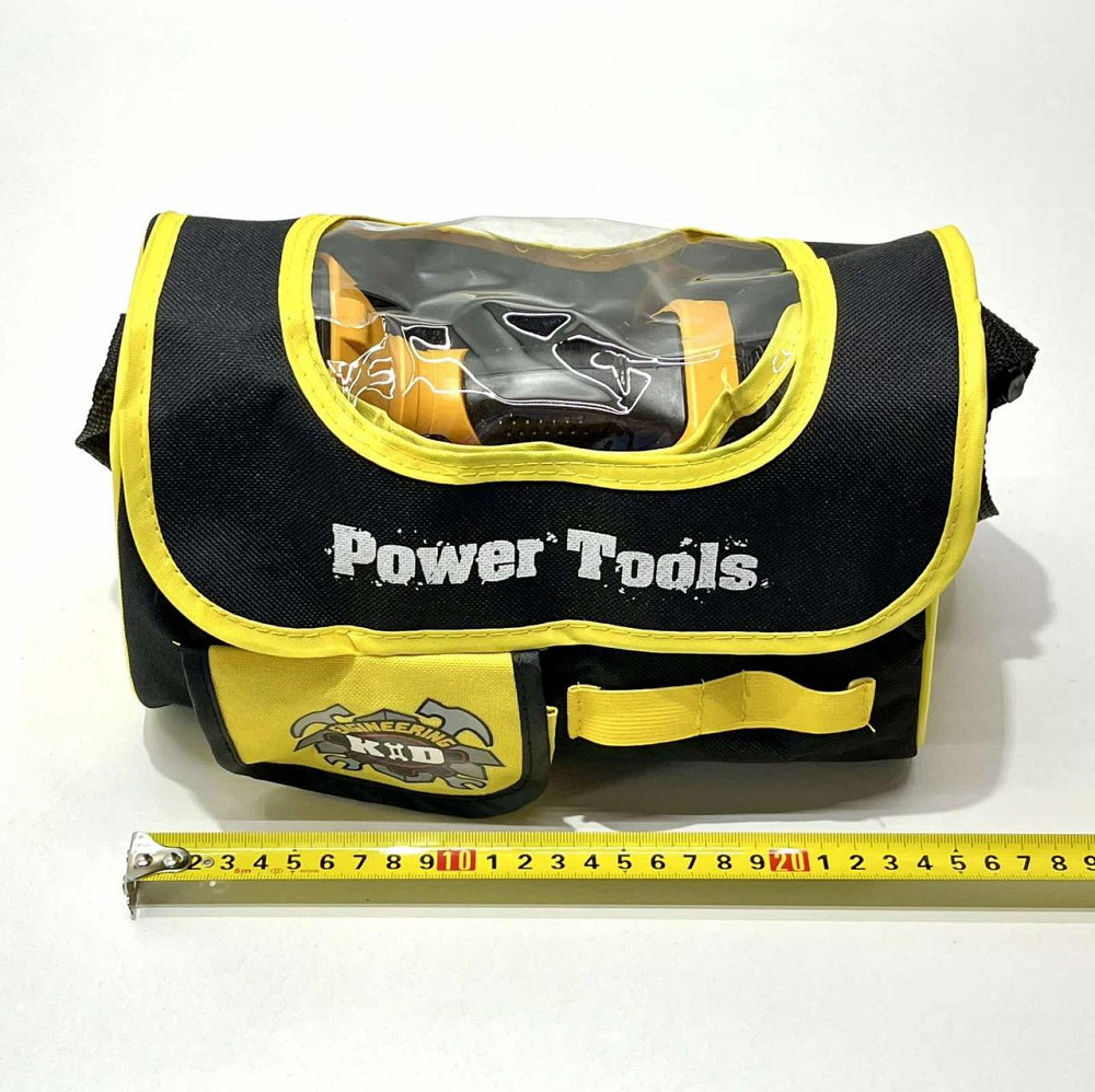 Набір інструментів шуруповерт молоток гайки викрутка у валізці Жовтий (T013) Чернігів - фото 9