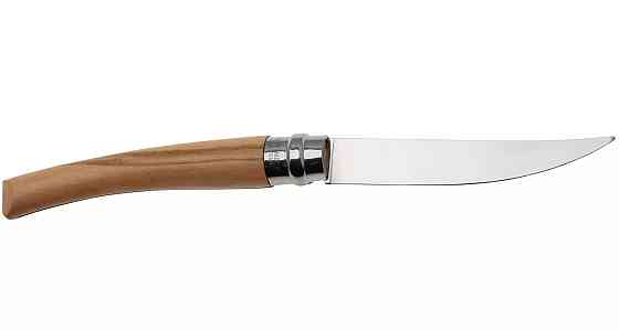 Кухонний ніж філейний складаний Opinel No.10 «Slim Olive» (002562) Нержавіюча сталь Нововолинськ