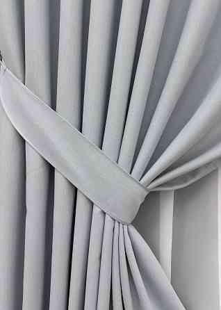 Комплект штор VR-Textil Блэкаут двусторонний Scandi № 1899ш Серо-голубой 100х270 см 2 шт (31-116) Киев