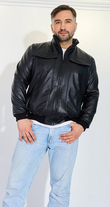 Мужская куртка из эко кожи на замше (56) Киев - изображение 2