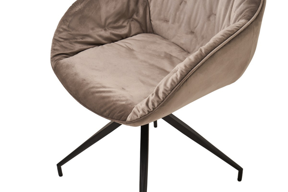 Стілець поворотний R-145 капучино + чорний Дніпро - фото 4