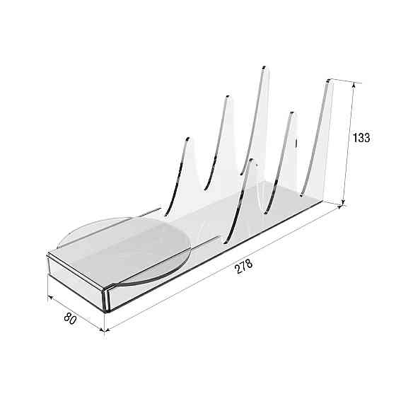 Підставка EKOSTAR під 3 тарілки і чашку Київ
