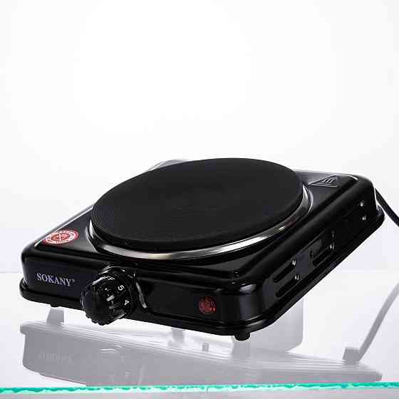 Sokany Настільна електрична плита SOKANY SK-5109 на одну конфорку 1000Вт Чорна Коломия