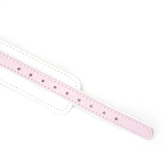 Нашийник з повідцем Liebe Seele White & Pink Fairy Goat Leather Collar Львів