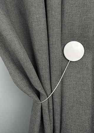 Магниты для штор и гардин Круг 2 шт Белый (81-285) Киев