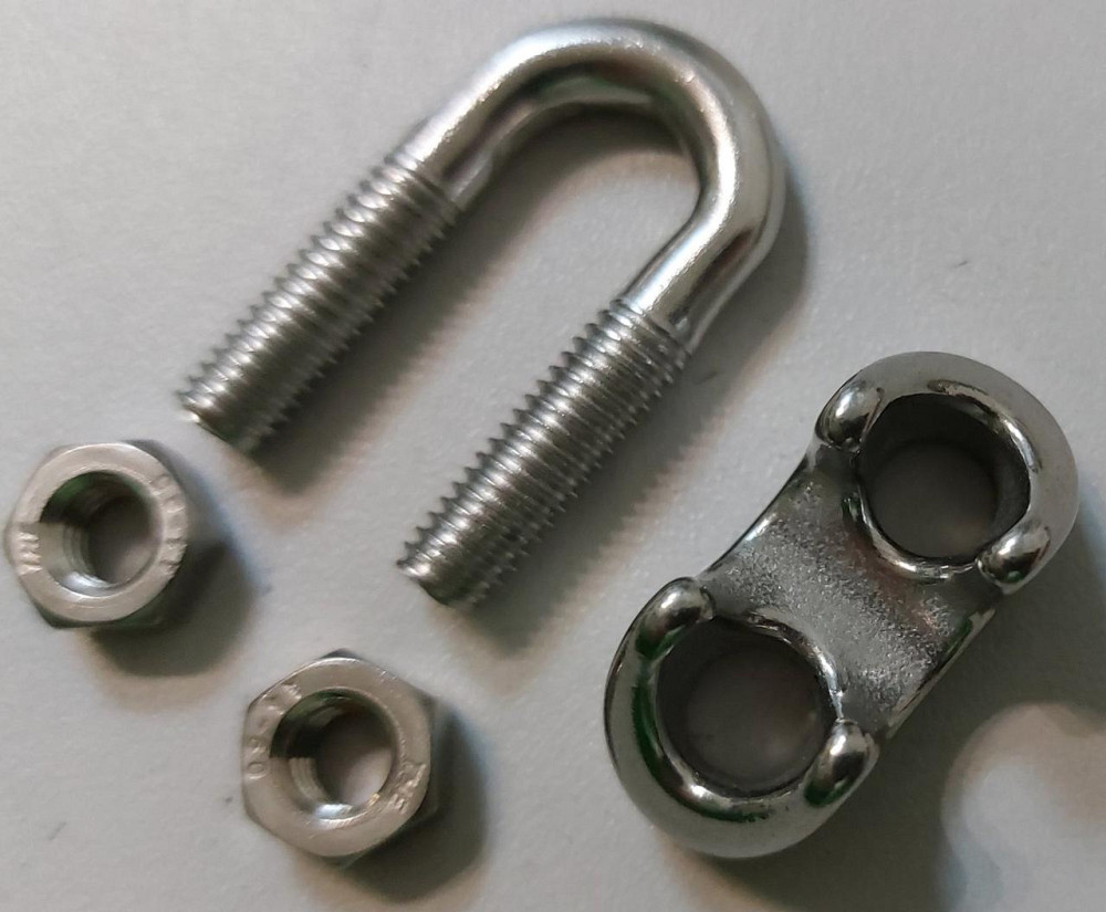 Затиск троса "GoralMet" 2 мм з нержавіючої кислотостійкої сталі AISI 316 Київ - фото 4