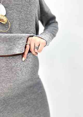 Жіночий ангоровий костюм "Valion" оптом I Батал Сірий, 50-52 Київ