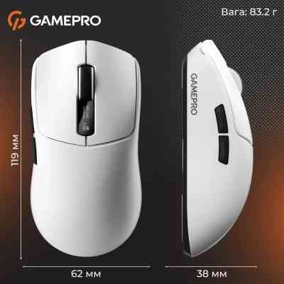 Мышка GamePro Genesis Ranker Wireless/Bluetooth/USB White (GM012W) Винница