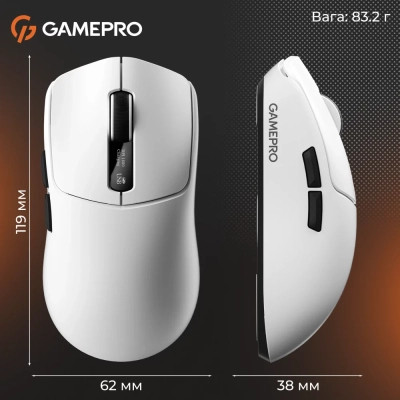 Мышка GamePro Genesis Ranker Wireless/Bluetooth/USB White (GM012W) Винница - изображение 6