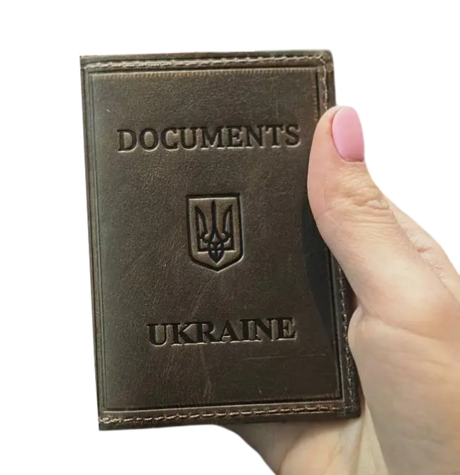 Обложка кожаная (10 х 7 х 0.5 см) для ID-паспорта и водительских прав Киев - изображение 11