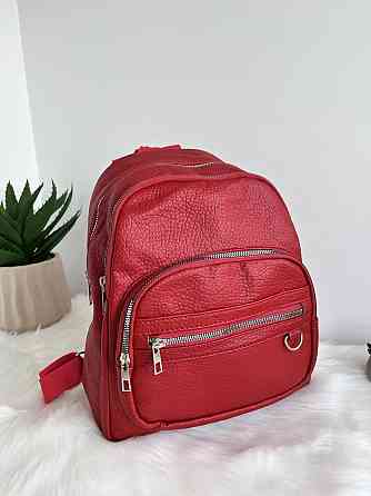 Рюкзак городской молодежный женский красный Киев