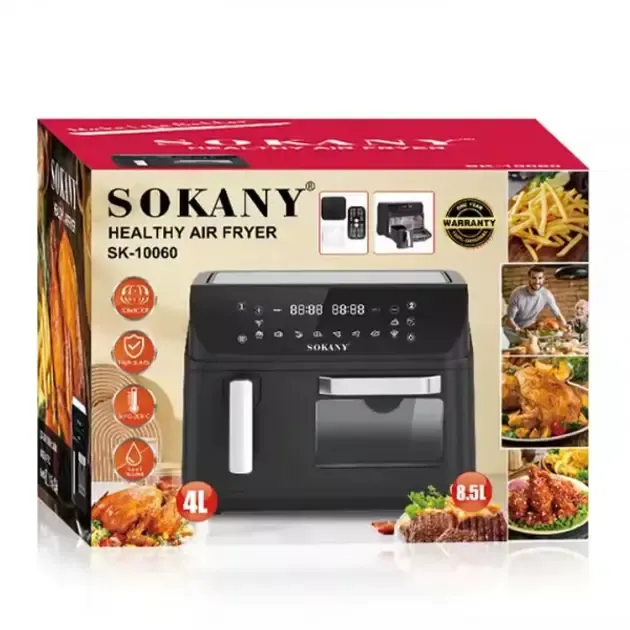 Аэрофритюрница Sokany SK-10060 с 2 чашами, сенсорное управление Коломыя - изображение 5