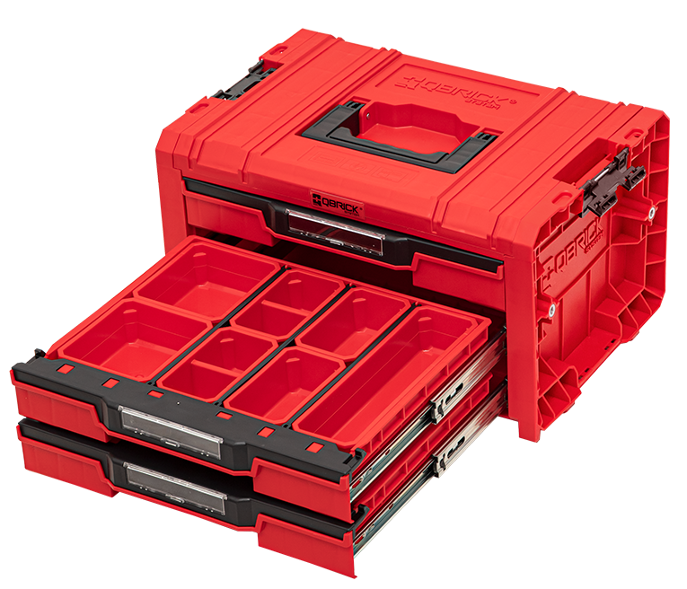 Ящик для инструментов Qbrick System PRO Drawer 3 Toolbox 2.0 Expert RED (5901238257509) Киев - изображение 4