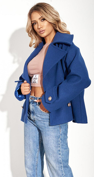 Укорочене пальто з красивим коміром (42) Київ - фото 5