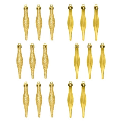 Ялинкова іграшка Jumi Бурульки 18 шт (9,5 см) золот (5900410690684) Вінниця - фото 4