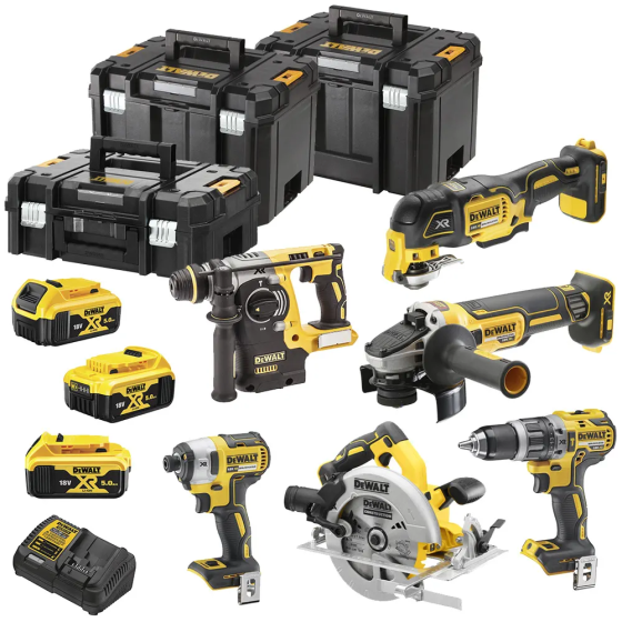 Професійний набір з шести інструментів безщіткових DeWALT DCK685P3T : з АКБ 3шт-18V 5.0Ач+ЗП,валіза Київ