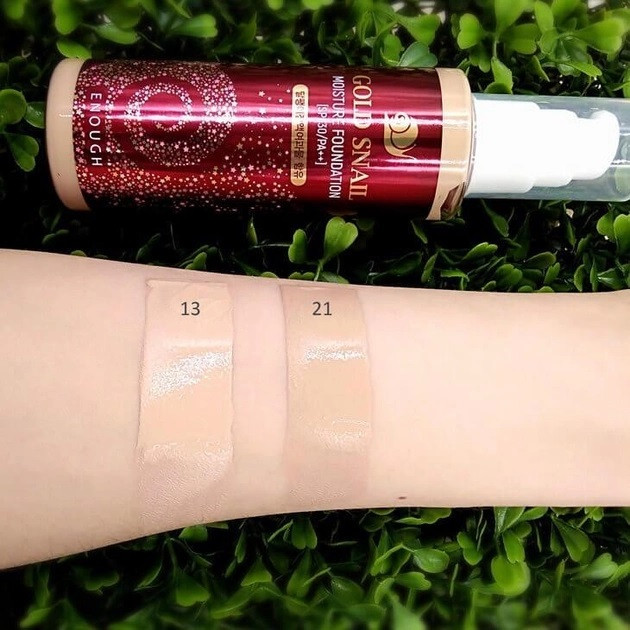 Омолоджуючий тональний крем для обличчя Муцин равлика Gold Snail Moisture Foundation SPF30 PA++ (21) Enough 100 мл Київ - фото 3
