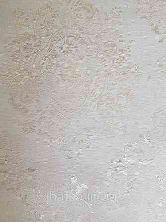 Шпалери вінілові на флізеліні AS creation Garda 1.06Х10.05 класика дамаск вензель сріблясті на біло молочному Київ