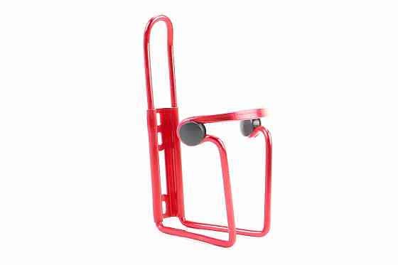 Фляготримач алюмінієвий з пластмасовими вставками, кріпл. на раму, червоний Киев
