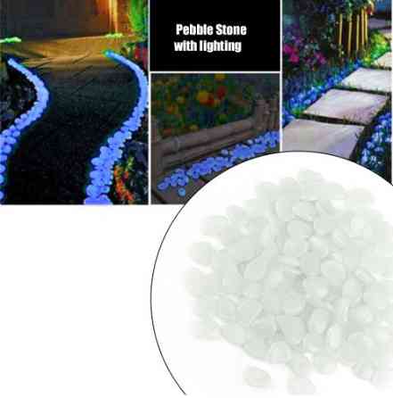 Фосфорні камінці в акваріум молочні, світяться салатовим - у наборі 10штук, (розмір одного каменю 1,5-2,5 см) Київ