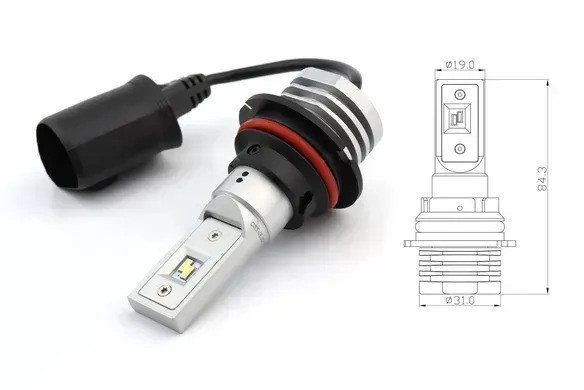 Комплект світлодіодних ламп BAXSTER SE Plus HB1 (9004) P29t 6000K 4000Lm 9-32V Харків - фото 1