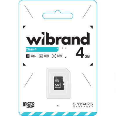 Карта пам'яті Wibrand 4GB mictoSD class 4 (WICDC4/4GB) Вінниця - фото 2