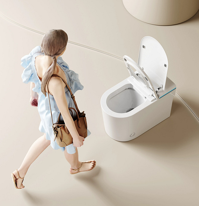 Розумний смарт унітаз GYE G6 з автоматичним відкриттям, підігрівом сидіння, нічним підсвічуванням та УФ-стерилізацією (568343106) Київ - фото 3