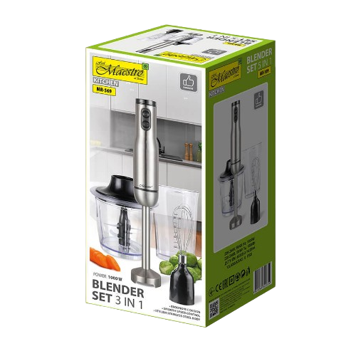 Блендерний набір 1000W 3в1 MR-569  Maestro Житомир