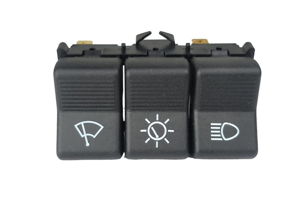 Блок 2101, 2102, 2103, 2106 тройной (света, панели приборов, стеклоочистителя) (пианино) 12В (П 134) кнопок Мукачево - изображение 1