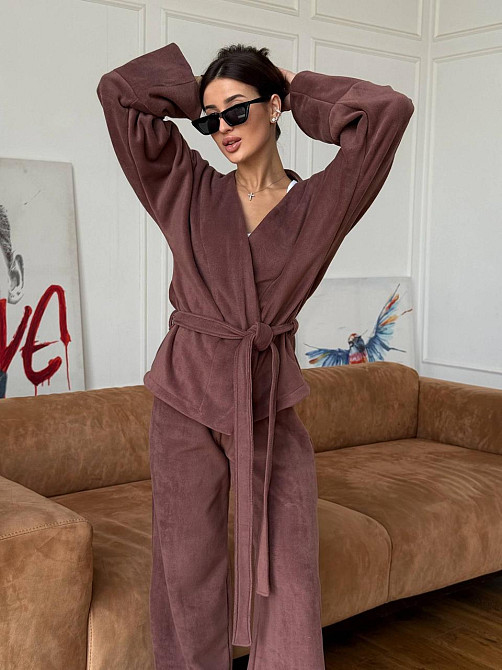 Жіночий костюм із двостороннього турецького флісу Моко 48/52 Харків - фото 2