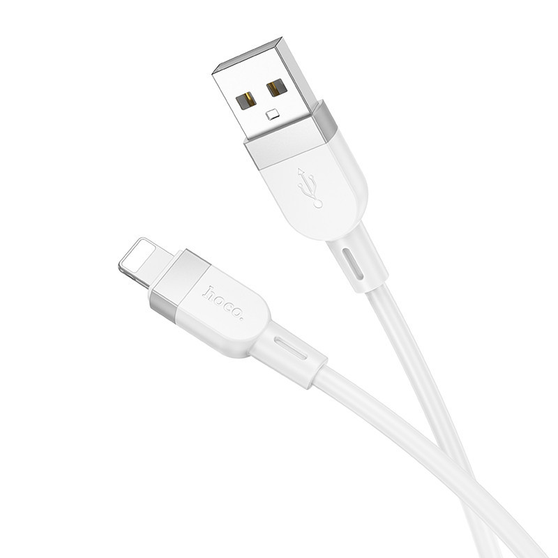 Кабель HOCO X109 Energy silicone charging data cable iP (L=1M) White Київ - фото 3