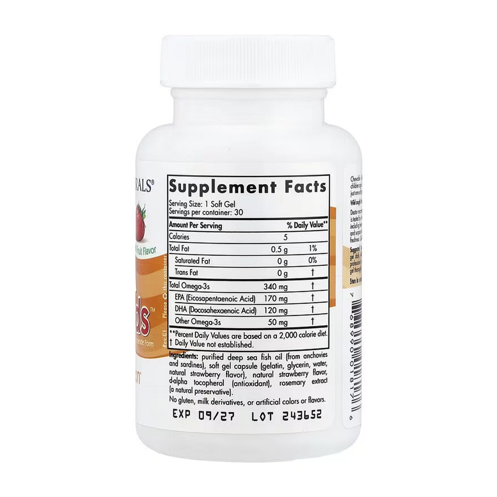 Омега 3 для дітей Nordic Naturals Daily Omega Kids 30 гел капс фруктовий Київ - фото 2