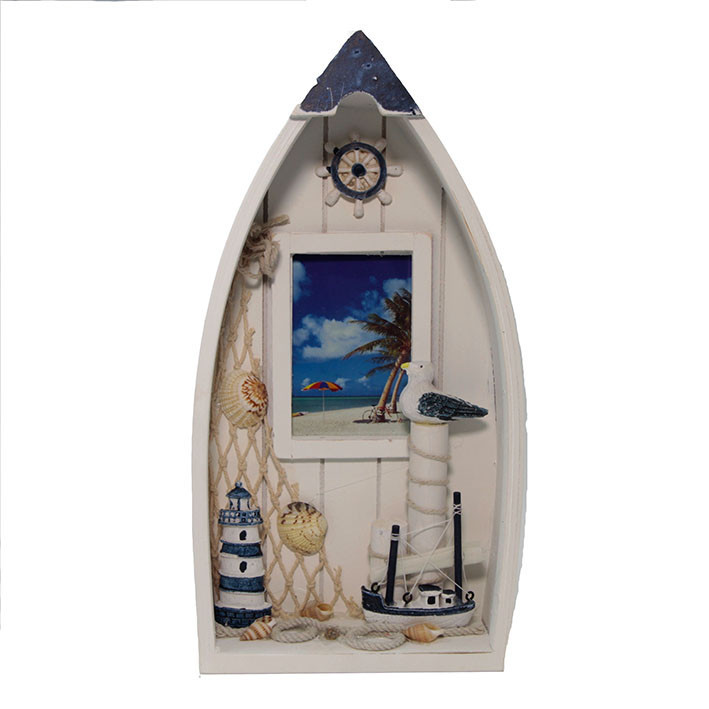 Рамка для фото настольная деревянная Лодка Киев - изображение 1