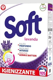 Пральний порошок з лавандою Soft Lavanda Intensa 100+5 прань 5,775 кг (Італія) Львів - фото 1