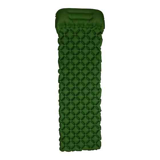 Матрас для палатки надувной походный 190х55х3 см туристический матрас Зеленый SJ-0084GR Киев