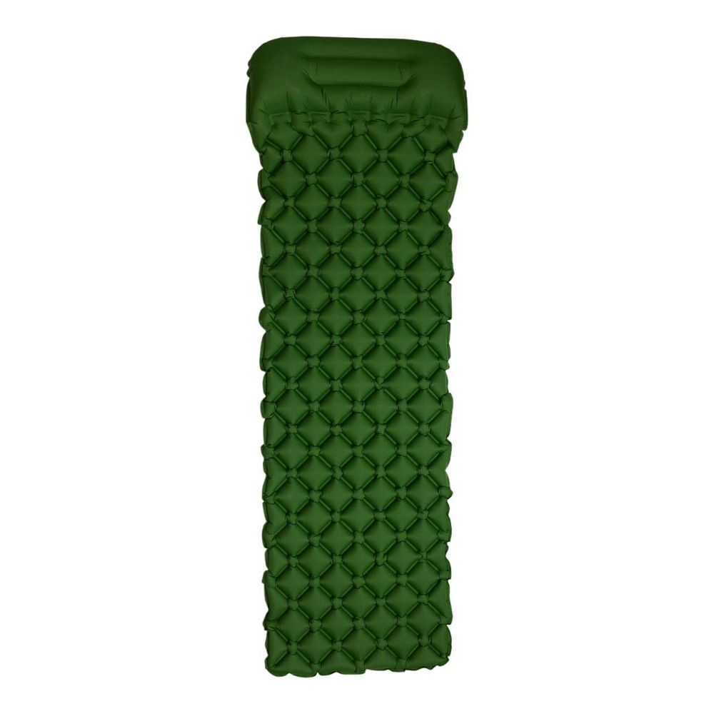 Матрас для палатки надувной походный 190х55х3 см туристический матрас Зеленый SJ-0084GR Киев - изображение 1