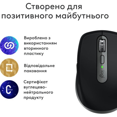 Мышка Logitech MX Anywhere 3S для MAC Wireless Space Grey (910-006947) Винница - изображение 8