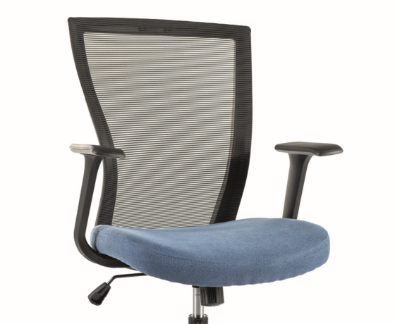 Крісло поворотне Q-328 чорне/блакитне Киев