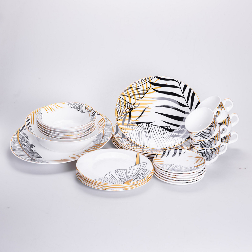 Столовий сервіз з порцеляни Palm на 6 осіб 32 предмети HP-HK-7 Коломыя - изображение 1